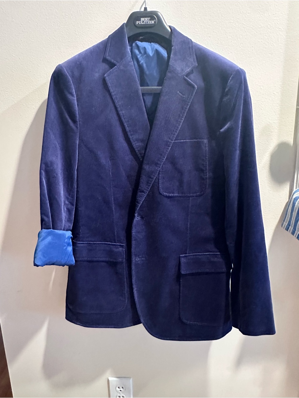 Vineyard Vines Deep Navy Coduroy Sport Coat